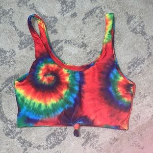 Tie dye bikini top